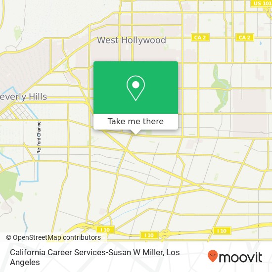 California Career Services-Susan W Miller map