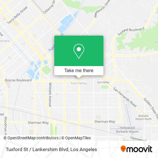 Mapa de Tuxford St / Lankershim Blvd