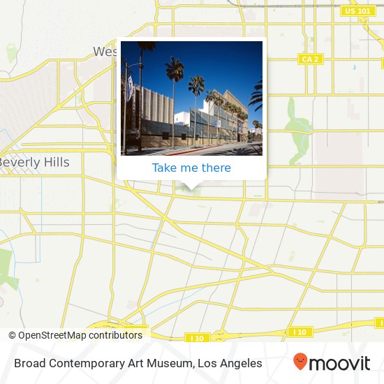 Broad Contemporary Art Museum map