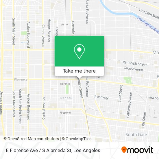 Mapa de E Florence Ave / S Alameda St