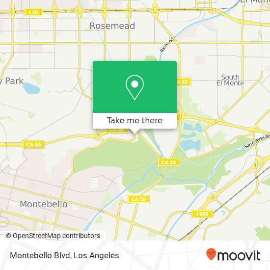Montebello Blvd map