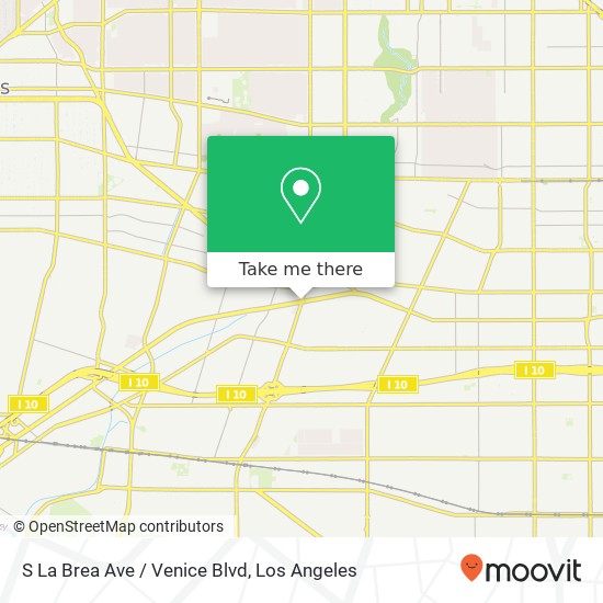 S La Brea Ave / Venice Blvd map