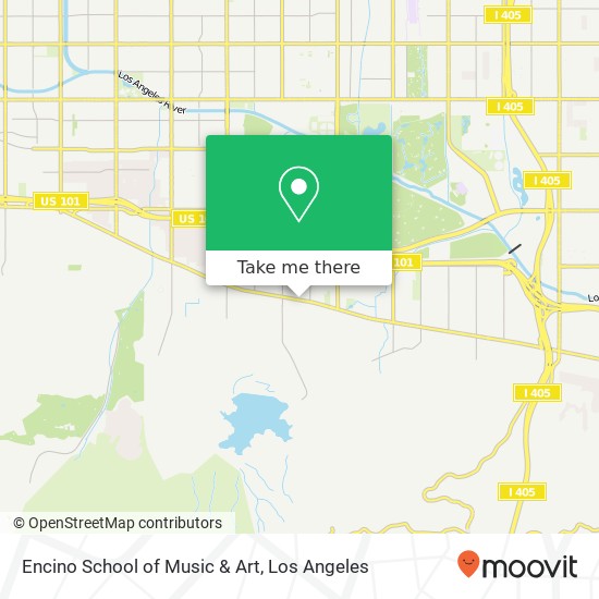 Mapa de Encino School of Music & Art