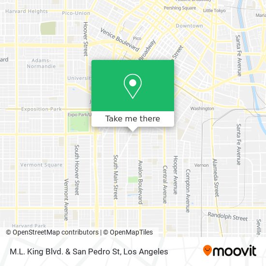 Mapa de M.L. King Blvd. & San Pedro St