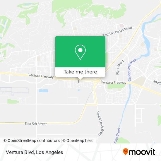 Mapa de Ventura Blvd