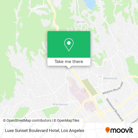 Luxe Sunset Boulevard Hotel map