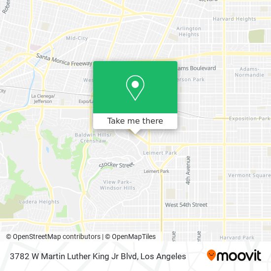 3782 W Martin Luther King Jr Blvd map