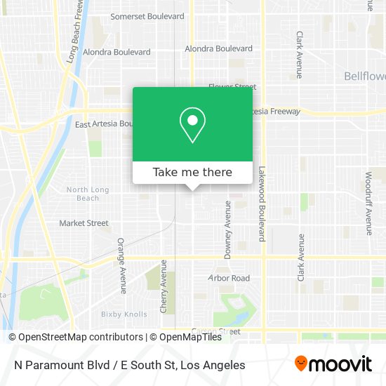 Mapa de N Paramount Blvd / E South St