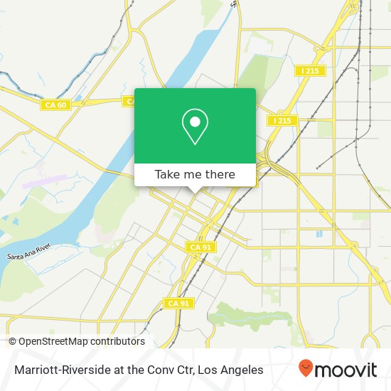 Mapa de Marriott-Riverside at the Conv Ctr