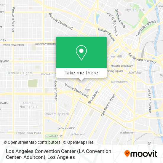 Mapa de Los Angeles Convention Center (LA Convention Center- Adultcon)
