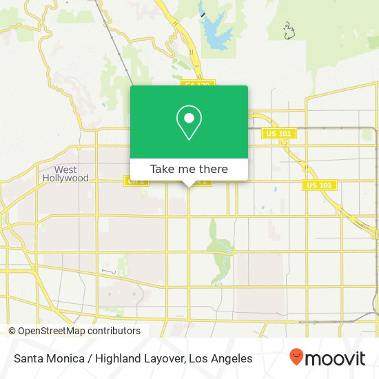 Mapa de Santa Monica / Highland Layover