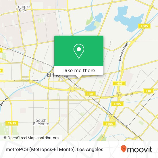 Mapa de metroPCS (Metropcs-El Monte)