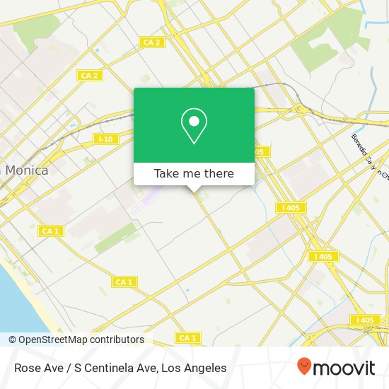Rose Ave / S Centinela Ave map