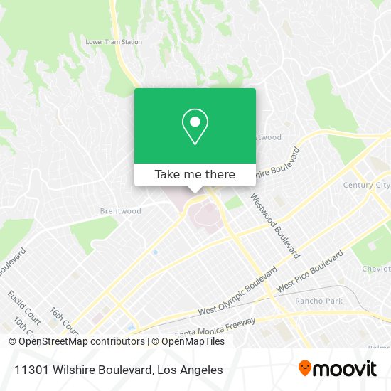 11301 Wilshire Boulevard map