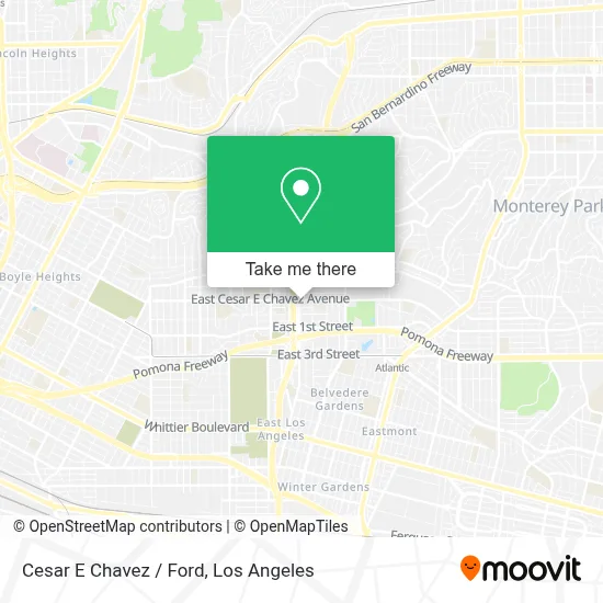 Cesar E Chavez / Ford map
