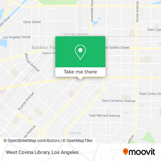 Mapa de West Covina Library