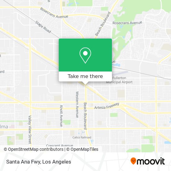 Santa Ana Fwy map