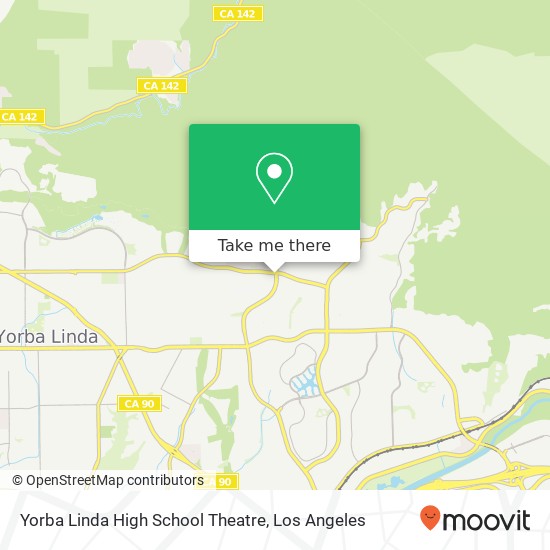 Yorba Linda High School Theatre map