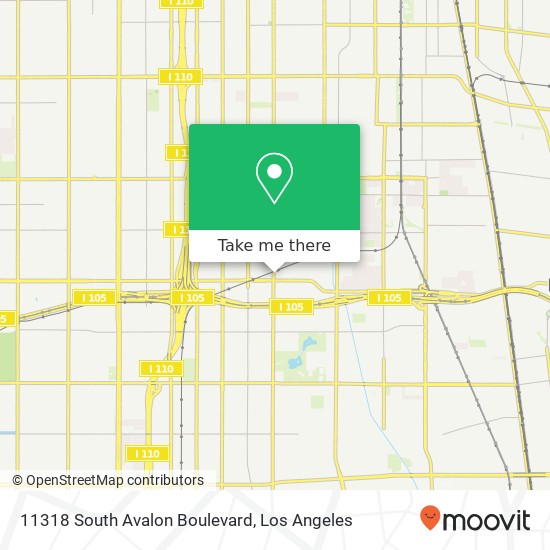 Mapa de 11318 South Avalon Boulevard