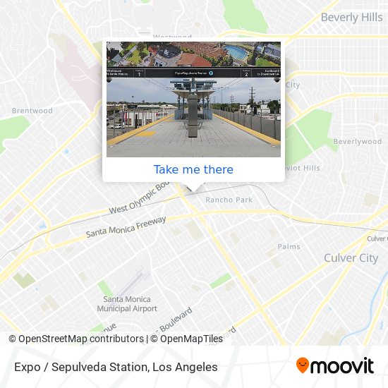Expo / Sepulveda Station map
