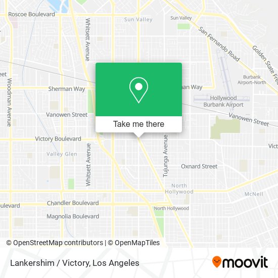 Lankershim / Victory map