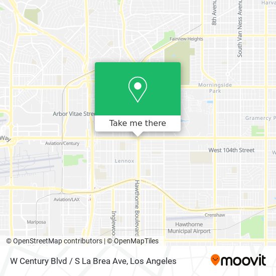 Mapa de W Century Blvd / S La Brea Ave