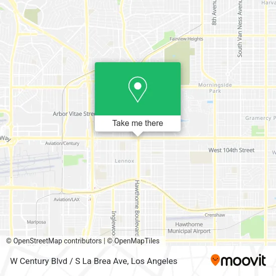 W Century Blvd / S La Brea Ave map