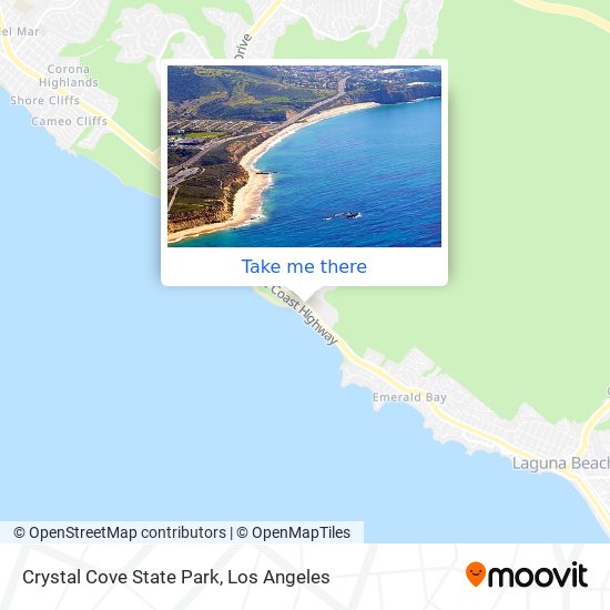 Crystal Cove State Park map