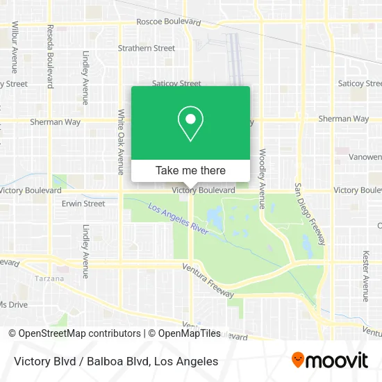 Mapa de Victory Blvd / Balboa Blvd