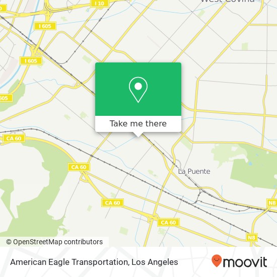 Mapa de American Eagle Transportation