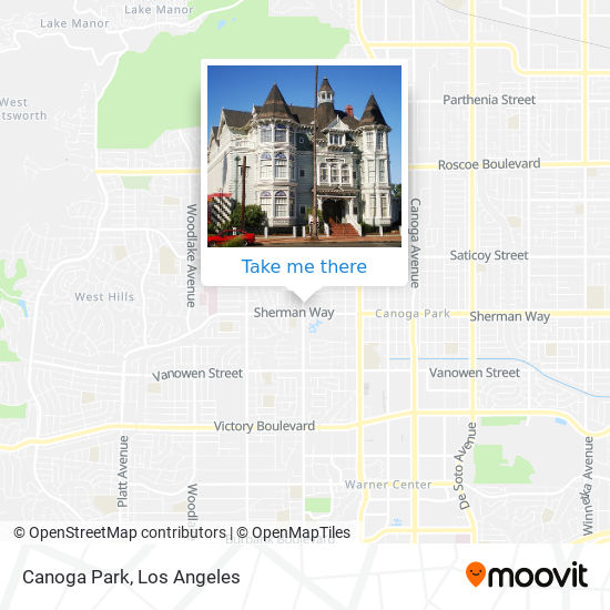 Canoga Park map