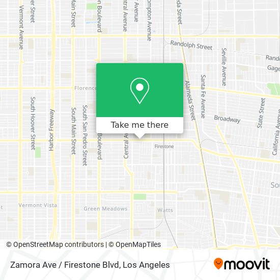 Zamora Ave / Firestone Blvd map