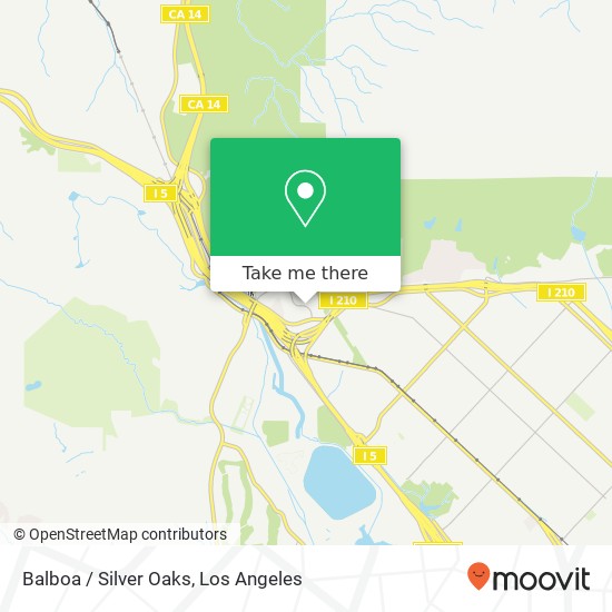 Balboa / Silver Oaks map