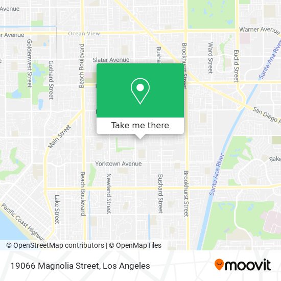 19066 Magnolia Street map