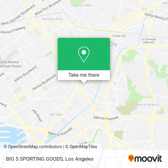 BIG 5 SPORTING GOODS map
