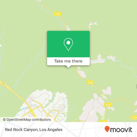 Red Rock Canyon map