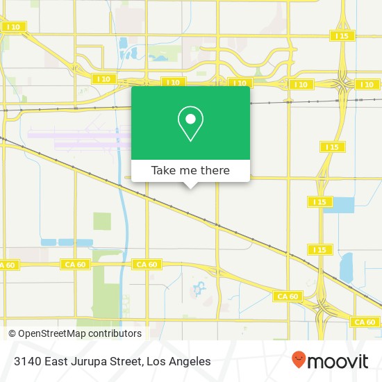 Mapa de 3140 East Jurupa Street