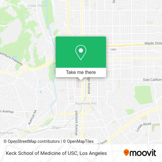 Keck School of Medicine of USC map