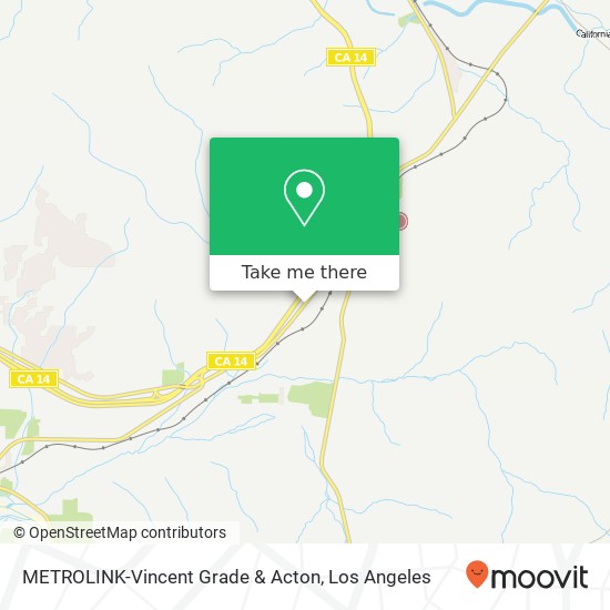 METROLINK-Vincent Grade & Acton map