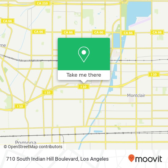 710 South Indian Hill Boulevard map