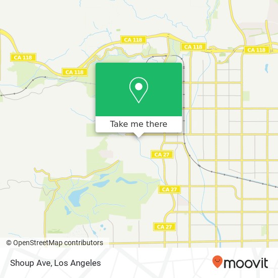 Shoup Ave map