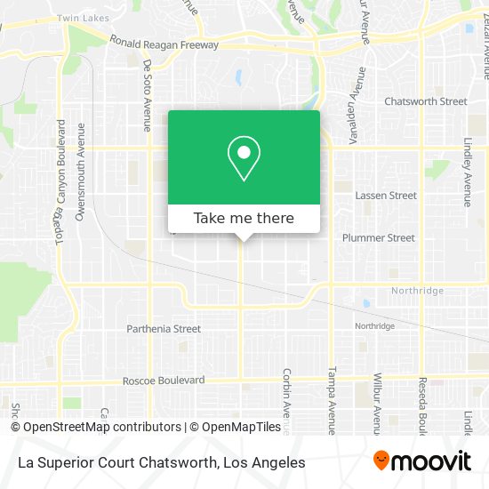 La Superior Court Chatsworth map