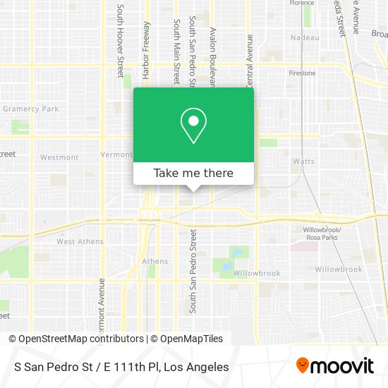 Mapa de S San Pedro St / E 111th Pl