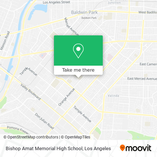 Mapa de Bishop Amat Memorial High School