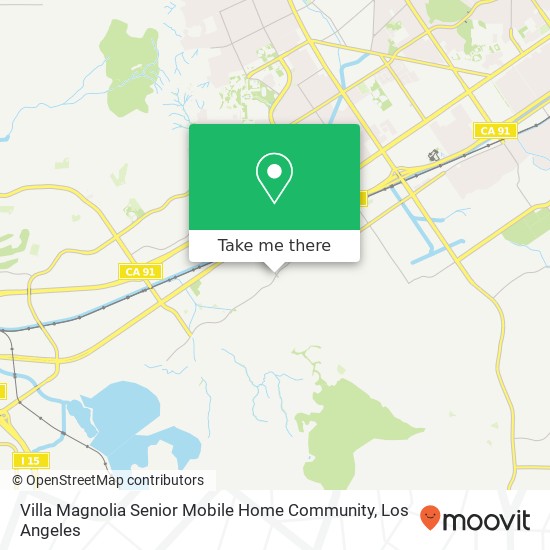 Villa Magnolia Senior Mobile Home Community map