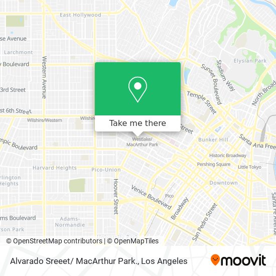 Alvarado Sreeet/ MacArthur Park. map