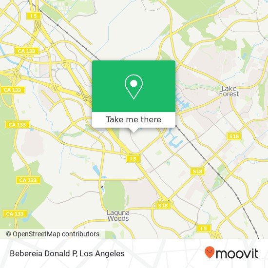 Mapa de Bebereia Donald P