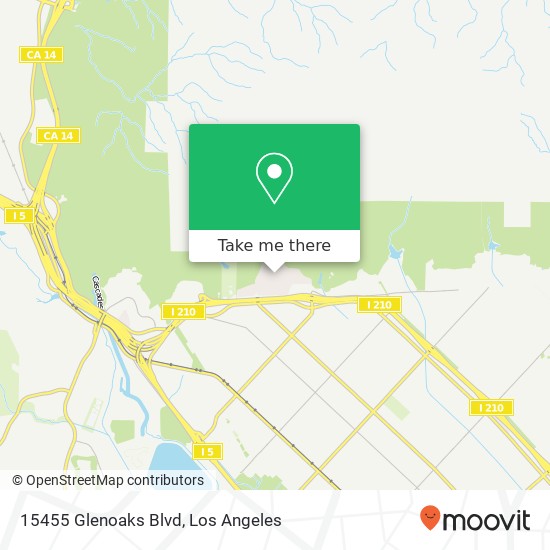 15455 Glenoaks Blvd map