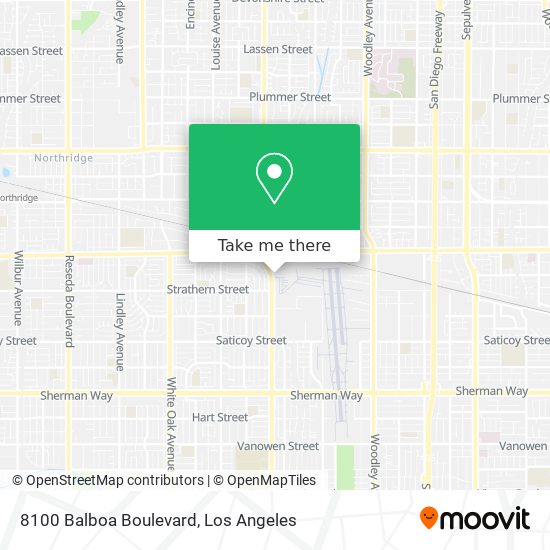 8100 Balboa Boulevard map