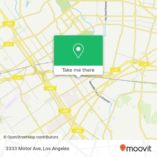 Mapa de 3333 Motor Ave